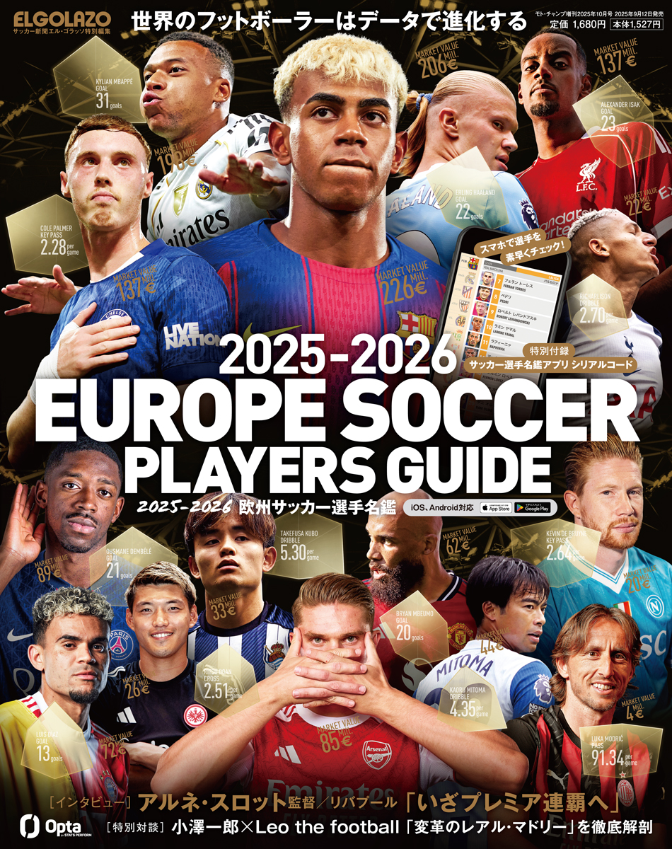 2025-2026欧州サッカー選手名鑑　サッカー新聞エル・ゴラッソ特別編集